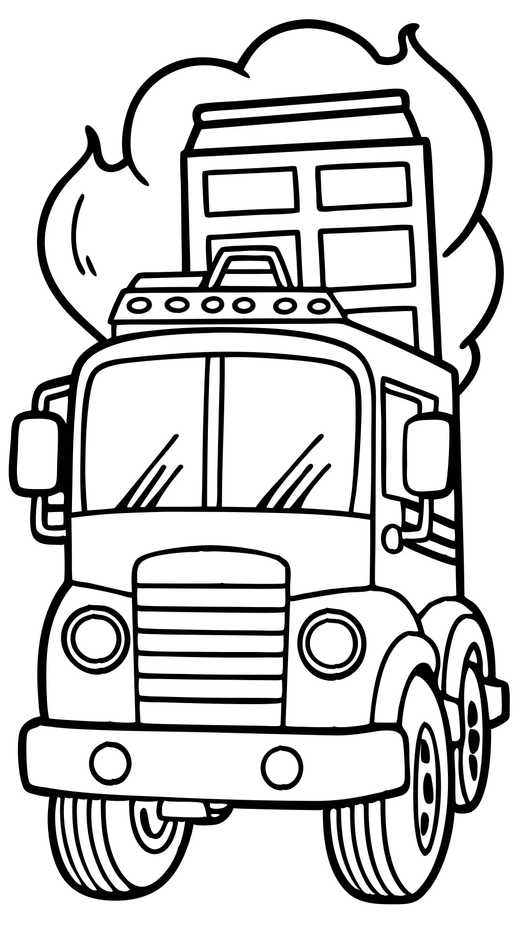 fire truck coloring page printable